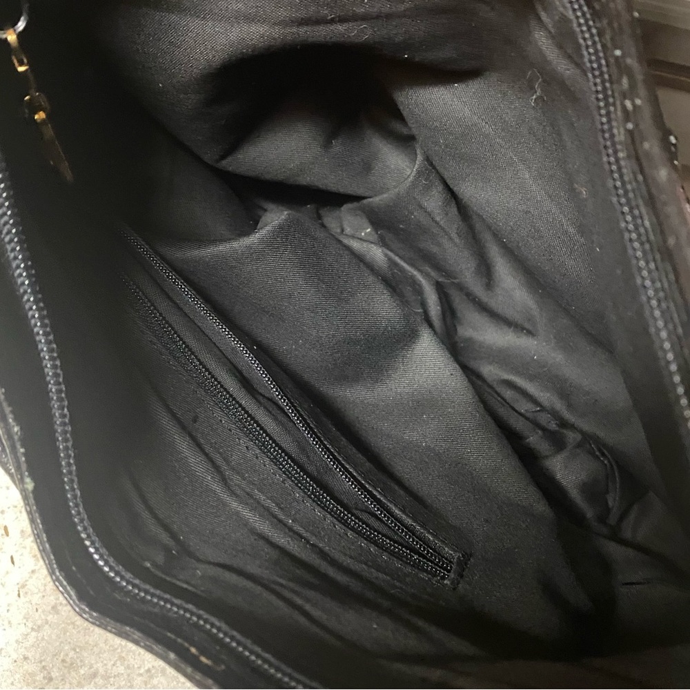 Bueno Black Sequin Shoulder Bag | Y2K Metallic Mesh Purse | Evening Crossbody - Picture 6 of 6
